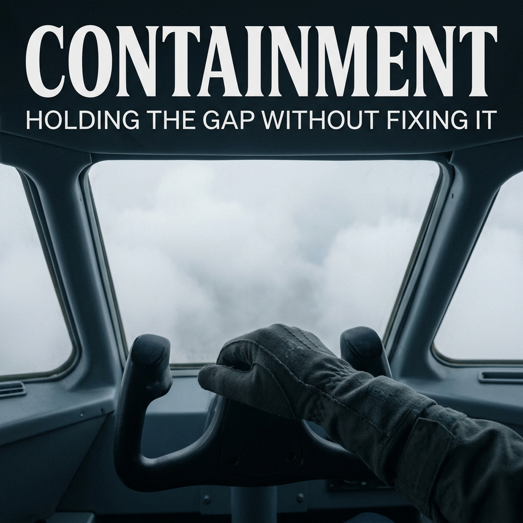 Containment: Holding the Gap Without Fixing It